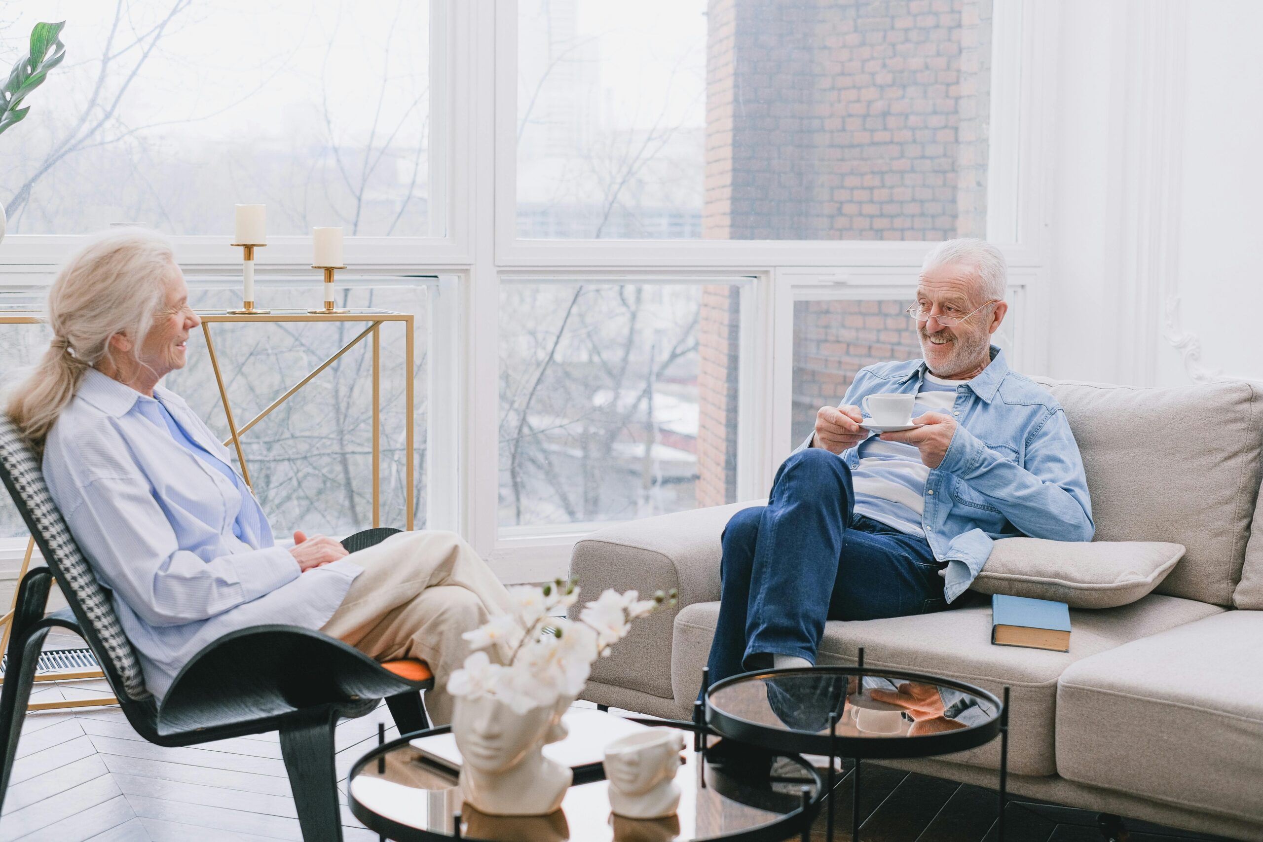 Seniors aging together with home modifications